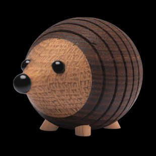 Spring Copenhagen Stick egel decoratie 4,5 cm Thermo Ash