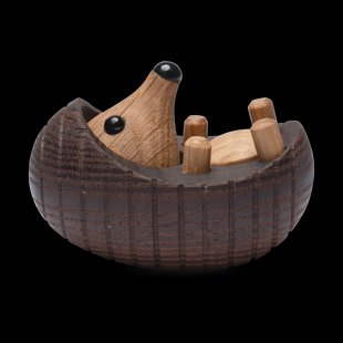 Spring Copenhagen Spike egel decoratie 4 cm Thermo Ash