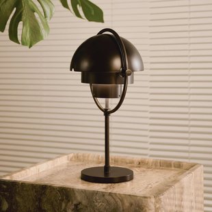 Gubi Akku-tafellamp-Multi-Lite, zwart, staal, hoogte 30 cm