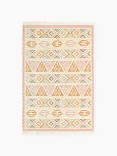 Handgeweven Kelim vloerkleed Anisa van wol