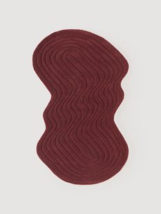 Handgetuft wollen vloerkleed Aliza in organische vorm