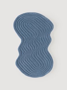 Handgetuft wollen vloerkleed Aliza in organische vorm