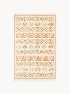 Handgeweven Kelim vloerkleed Anisa van wol