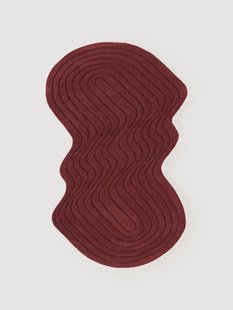 Handgetuft wollen vloerkleed Aliza in organische vorm