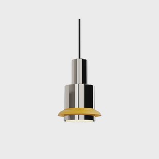 - Chaumont Hanglamp Ø15xH22 Nickel/Yellow - DCW