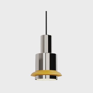 - Chaumont Hanglamp Ø19xH28 Nickel/Yellow - DCW