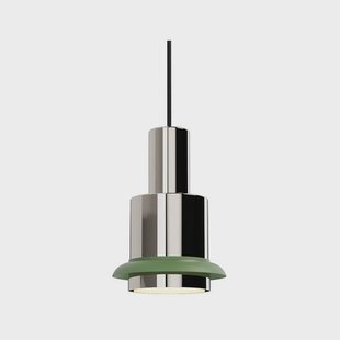 - Chaumont Hanglamp Ø19xH28 Nickel/Green - DCW