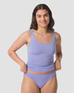 HEMA Damesslip naadloos micro blauw (blauw)