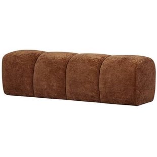 WOOOD Mojo Eetbankje 164 cm Mojo - Ribstof - Roest Bruin - 49x164x45