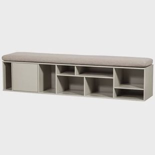 vtwonen Letterba(n)k XL Bankje - Grenen - Dust - 40x194x40