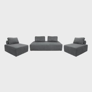 sweeek - Set van fauteuils voor modulaire bank 4 zitplaatsen corduroy