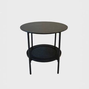 Giga Living - Nachtkastje Zwart Rond - Ø50x50cm - Pensacola