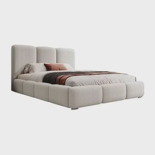 NADUVI Collection Bedframe Briar met opbergvak ribstof 180x200 NADUVI Collection Bedframe Briar met opbergvak ribstof 180x200