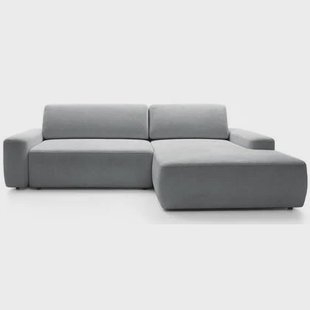 NADUVI Collection Hoekslaapbank Elis rechts met opbergvak chenille