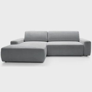 NADUVI Collection Hoekslaapbank Elis links met opbergvak chenille