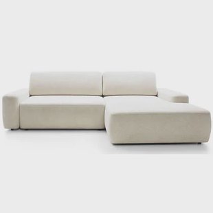 NADUVI Collection Hoekslaapbank Elis rechts met opbergvak chenille