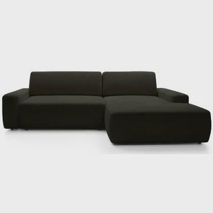 NADUVI Collection Hoekslaapbank Elis rechts met opbergvak chenille