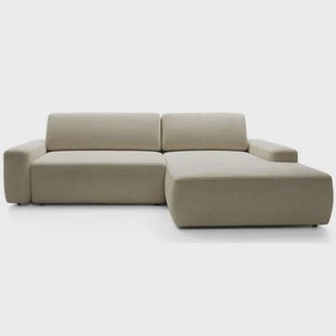 NADUVI Collection Hoekslaapbank Elis rechts met opbergvak chenille