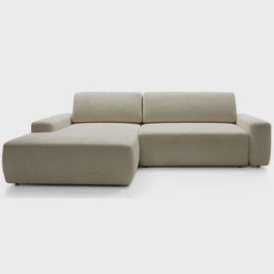 NADUVI Collection Hoekslaapbank Elis links met opbergvak chenille