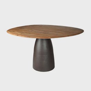 Livingfurn - Eettafel Bruin Mangohout - 140x120x76cm - Marron