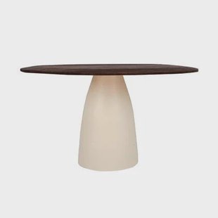 Livingfurn - Eettafel Ivoor Mangohout - 140x120x76cm - Marron