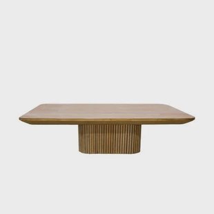 Livingfurn - Salontafel Naturel Teakhout - 120x70x36cm - Lausanne
