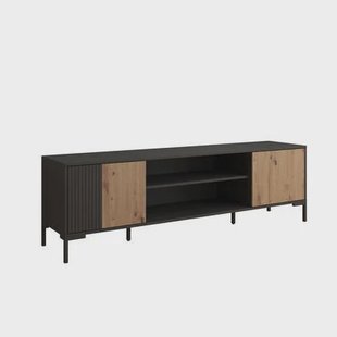Meubella - TV-Meubel Molina - Zwart - 180 cm