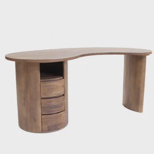 Giga Meubel - Bureau Donkerbruin - 160cm - Make-Up Tafel - Livigno