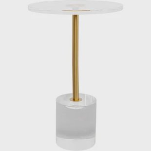 Kare Design Ghost Bijzettafel - transparant - Ø35cm