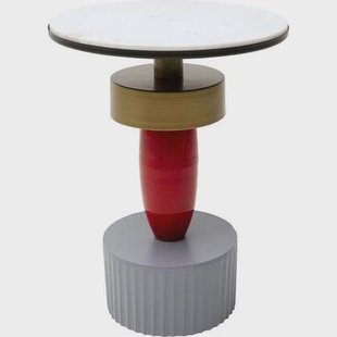 Kare Design Memphis Stone Bijzettafel - Ø40cm Kare Design Memphis Stone Bijzettafel - Ø40cm