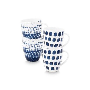 vtwonen Mok met oor - Mokken - Kopjes - Serviesset van 4 - 275ml