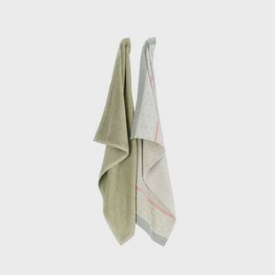 Sissy-Boy Groene handdoek en theedoek