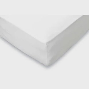 LINNICK Ledikant Baby Hoeslaken Jersey Stretch - wit 70x140|150cm