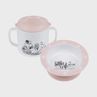 Rätt Start Moomin Water & Bad tuitbeker & zuignapbord Roze