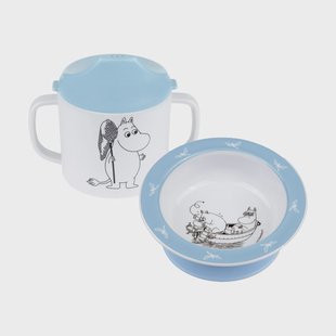 Rätt Start Moomin Water & Bad tuitbeker & zuignapbord Blauw