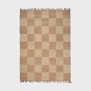 Classic Collection Jute Squares vloerkleed Natural, 170x230 cm