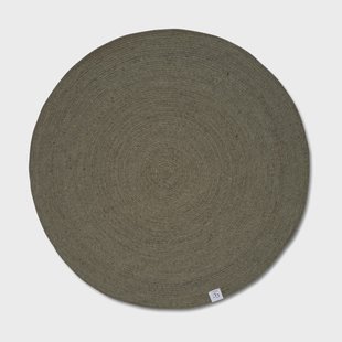 Classic Collection Merino wollen vloerkleed rond Ø240 cm Dark green