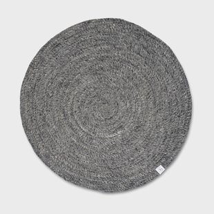 Classic Collection Merino wollen vloerkleed rond Ø240 cm Graniet