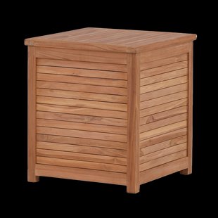 Dave teakhouten opbergkist naturel - 53 x 60 cm