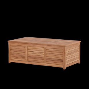 Dave teakhouten opbergkist naturel - 130 x 46 cm