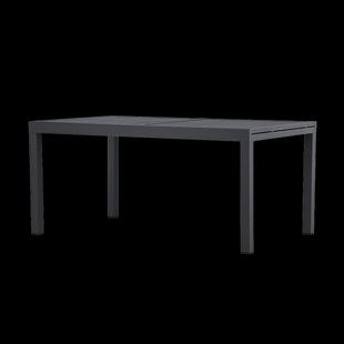 Grace aluminium uitschuifbare tuintafel zwart - 160 tot 240 x 100 cm
