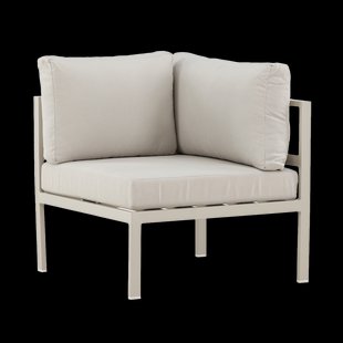 Glen aluminium modulair tuin hoekelement beige - 74 x 65 cm
