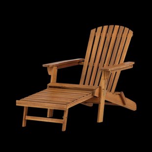 Elona inklapbare acaciahouten tuin ligstoel naturel