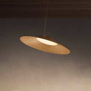 kdln LED hanglamp Kate, goudfolie, 3.000 K, Ø 90 cm