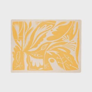 noo.ma LINO Cotton Blanket - Yellow Mellow