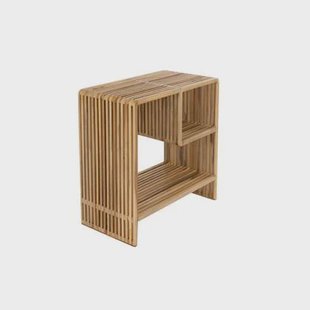 Housecraft Living Djia Bijzettafel| Nachtkastje Teak Hout - Bruin