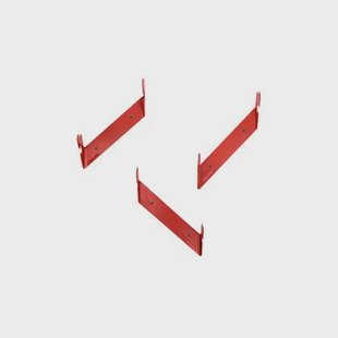 noo.ma GLIPS wandkapstokken set van 3 - Poppy Red