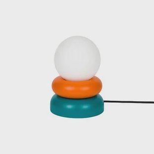 noo.ma OTEM Tafellamp - Orange Peel & Deep Turquoise