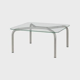 noo.ma UKU Salontafel - Brushed Steel