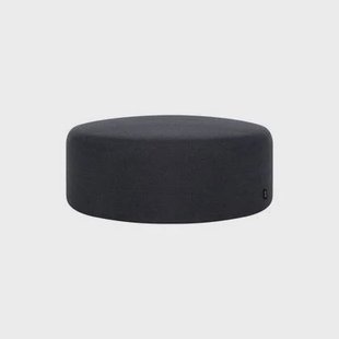 noo.ma FOLK Poef - Black Tie Wool